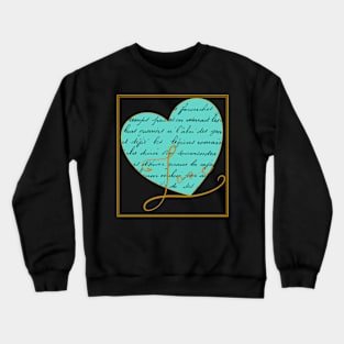 Love Heart Script Crewneck Sweatshirt